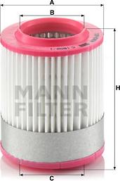 Mann-Filter C 1652/1 - Воздушный фильтр avtokuzovplus.com.ua