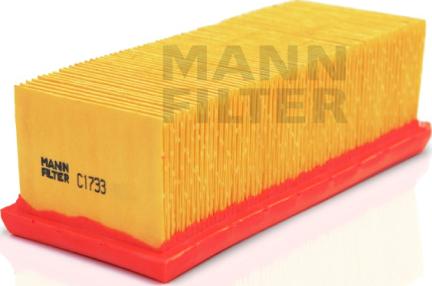 Mann-Filter C 1733 - Повітряний фільтр autocars.com.ua