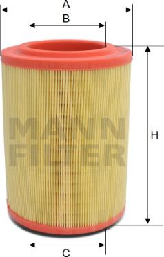 Mann-Filter C 18 209 - Повітряний фільтр autocars.com.ua