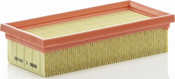 Mann-Filter C 2039 - Повітряний фільтр autocars.com.ua