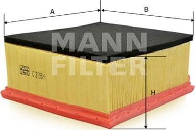 Mann-Filter C 2159/1 - Воздушный фильтр autodnr.net