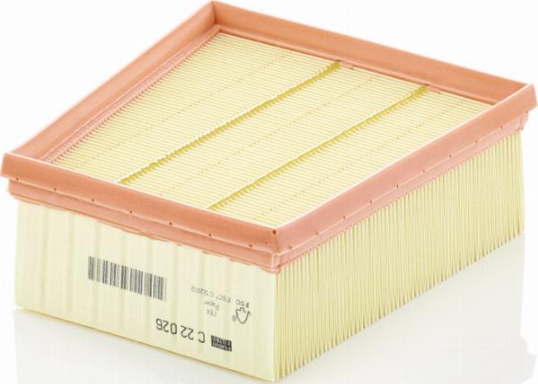 Mann-Filter C 22 026 - Повітряний фільтр autocars.com.ua