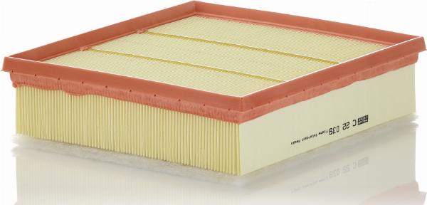 Mann-Filter C 22 039 - Повітряний фільтр autocars.com.ua