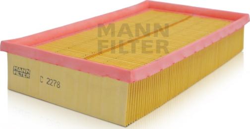 Mann-Filter C 2278 - Повітряний фільтр autocars.com.ua