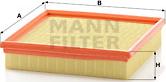 Mann-Filter C 2290 - Повітряний фільтр autocars.com.ua