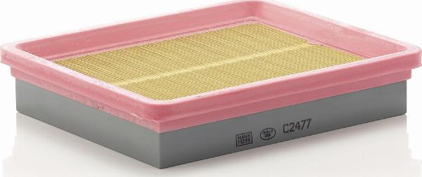 Mann-Filter C 2477 - Повітряний фільтр autocars.com.ua