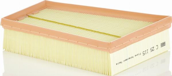Mann-Filter C 25 115 - Повітряний фільтр autocars.com.ua
