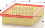 Mann-Filter C 25 118/1 - Повітряний фільтр autocars.com.ua