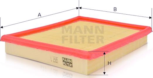 Mann-Filter C 2585 - Воздушный фильтр autodnr.net