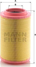 Mann-Filter C 25 860/8 - Повітряний фільтр autocars.com.ua