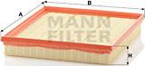 Mann-Filter C 26 110/2 - Повітряний фільтр autocars.com.ua