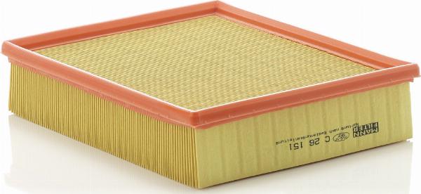 Mann-Filter C 26 151 - Повітряний фільтр autocars.com.ua