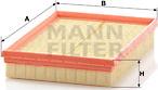 Mann-Filter C 2667/1 - Повітряний фільтр autocars.com.ua