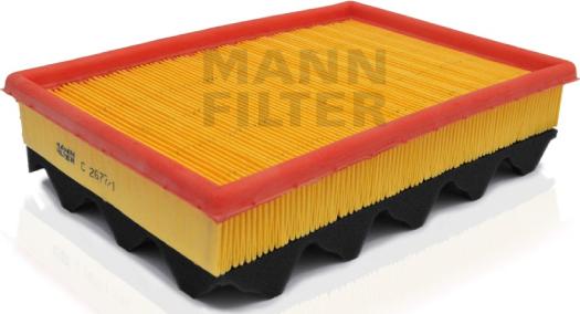 Mann-Filter C 2677/1 - Повітряний фільтр autocars.com.ua