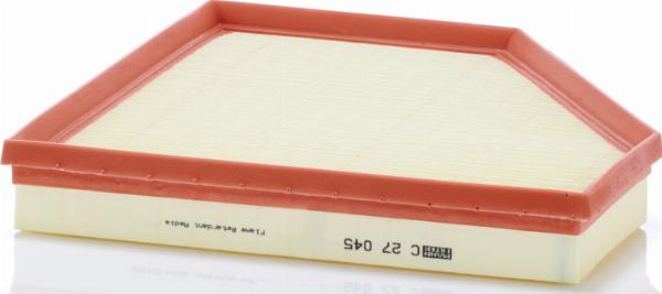 Mann-Filter C 27 045 - Повітряний фільтр autocars.com.ua