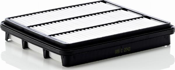 Mann-Filter C 2743 - Повітряний фільтр autocars.com.ua