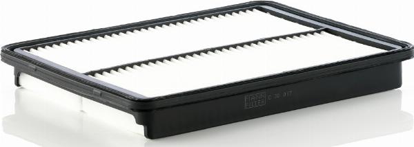 Mann-Filter C 30 017 - Повітряний фільтр autocars.com.ua