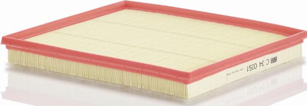 Mann-Filter C 34 005/1 - Повітряний фільтр autocars.com.ua