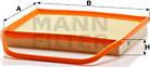 Mann-Filter C 36 004 - Повітряний фільтр autocars.com.ua