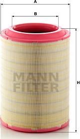 Mann-Filter C 37 2070/2 - Повітряний фільтр autocars.com.ua