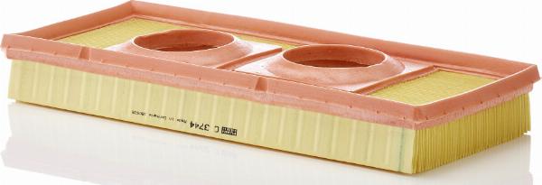 Mann-Filter C 3744 - Повітряний фільтр autocars.com.ua