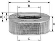 Mann-Filter C3842 - Повітряний фільтр autocars.com.ua