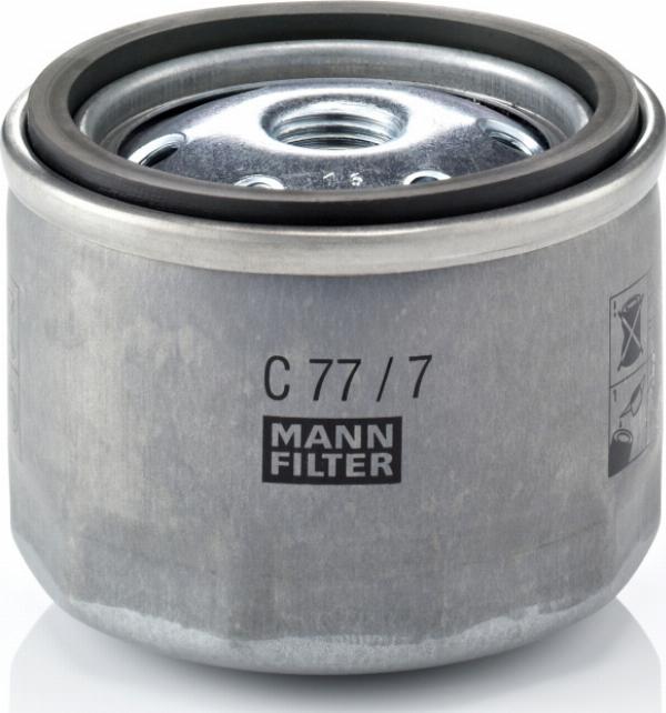 Mann-Filter C 77/7 - Повітряний фільтр autocars.com.ua