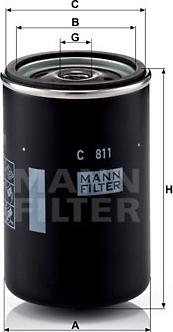 Mann-Filter C 811 - Повітряний фільтр autocars.com.ua