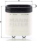 Mann-Filter CP 27 001 - Воздушный фильтр avtokuzovplus.com.ua