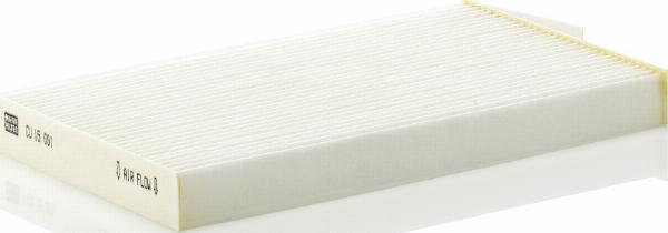 Mann-Filter CU 15 001 - Фільтр, повітря у внутрішній простір autocars.com.ua