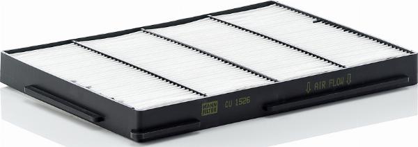 Mann-Filter CU 1526 - Фільтр, повітря у внутрішній простір autocars.com.ua