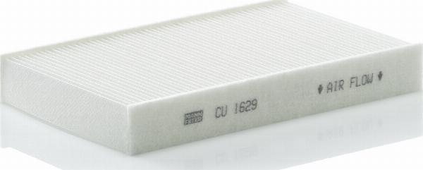 Mann-Filter CU 1629 - Фільтр, повітря у внутрішній простір autocars.com.ua