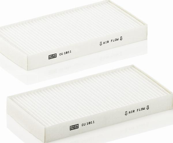 Mann-Filter CU 1811-2 - Фільтр, повітря у внутрішній простір autocars.com.ua