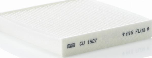 Mann-Filter CU 1827 - Фільтр, повітря у внутрішній простір autocars.com.ua