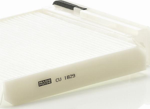 Mann-Filter CU 1829 - Фільтр, повітря у внутрішній простір autocars.com.ua