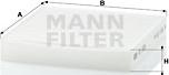 Mann-Filter CU 1835 - Фильтр воздуха в салоне avtokuzovplus.com.ua
