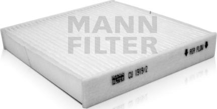 Mann-Filter CU 1919/2 - Фільтр, повітря у внутрішній простір autocars.com.ua