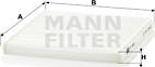 Mann-Filter CU 2027 - Фильтр воздуха в салоне autodnr.net