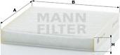 Mann-Filter CU 21 003 - Фильтр воздуха в салоне autodnr.net
