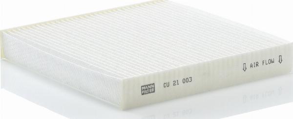Mann-Filter CU 21 003 - Фільтр, повітря у внутрішній простір autocars.com.ua