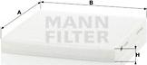 Mann-Filter CU 2132 - Фільтр, повітря у внутрішній простір autocars.com.ua