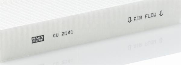 Mann-Filter CU 2141 - Фільтр, повітря у внутрішній простір autocars.com.ua