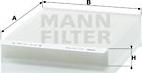 Mann-Filter CU 2143 - Фільтр, повітря у внутрішній простір autocars.com.ua