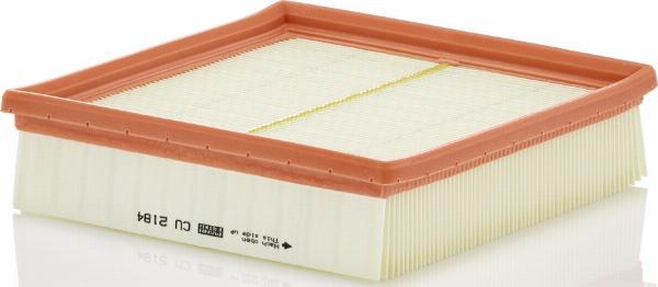 Mann-Filter CU 2184 - Фільтр, повітря у внутрішній простір autocars.com.ua