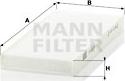 Mann-Filter CU 2216-2 - Фільтр, повітря у внутрішній простір autocars.com.ua