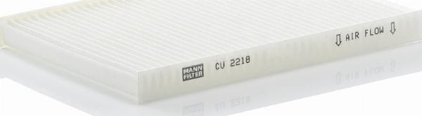 Mann-Filter CU 2218 - Фільтр, повітря у внутрішній простір autocars.com.ua