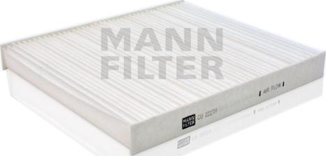 Mann-Filter CU 2227/1 - Фильтр воздуха в салоне avtokuzovplus.com.ua