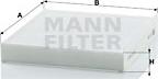 Mann-Filter CU 2232 - Фільтр, повітря у внутрішній простір autocars.com.ua