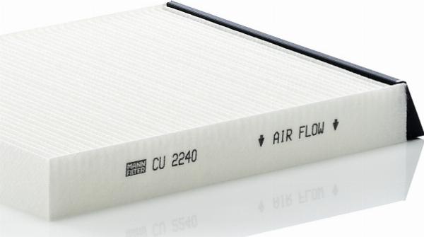 Mann-Filter CU 2240 - Фільтр, повітря у внутрішній простір autocars.com.ua