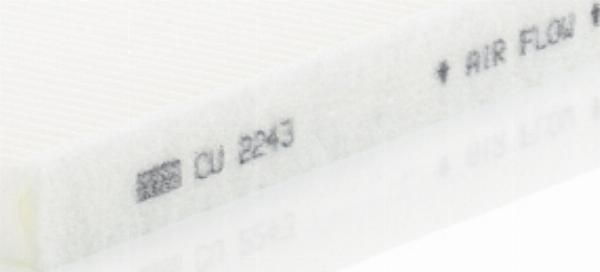 Mann-Filter CU 2243 - Фільтр, повітря у внутрішній простір autocars.com.ua